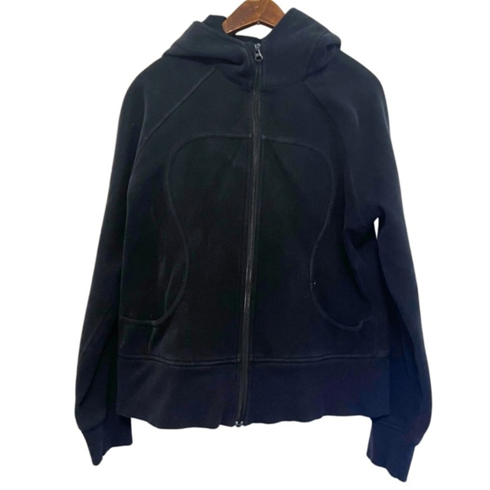 Black Lululemon Size 12 Zip Up Hoodie Sweater